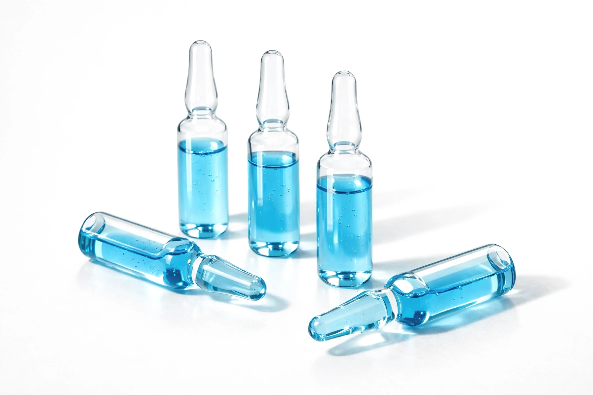 GHK-Cu peptide solution in vials for aesthetic skin therapy